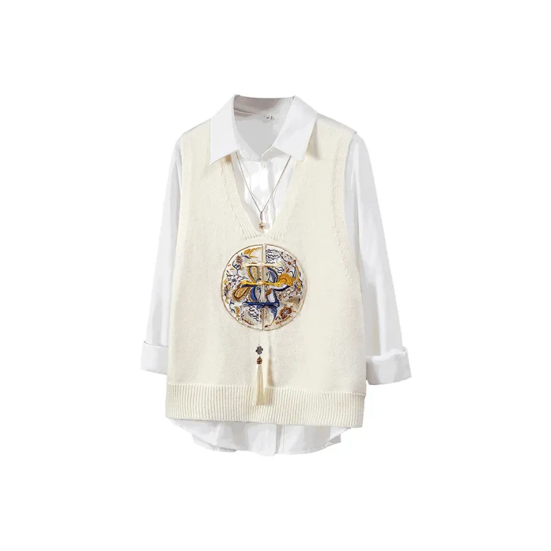 TOUCH Vests Women's Beige-0