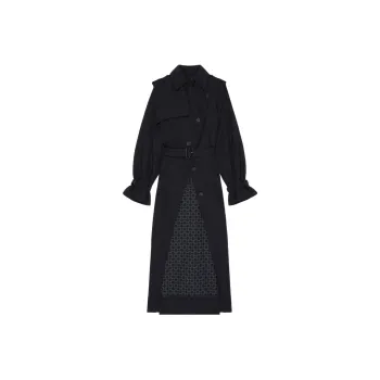 Givenchy SS25 Trench Coat Women's Dark Blue