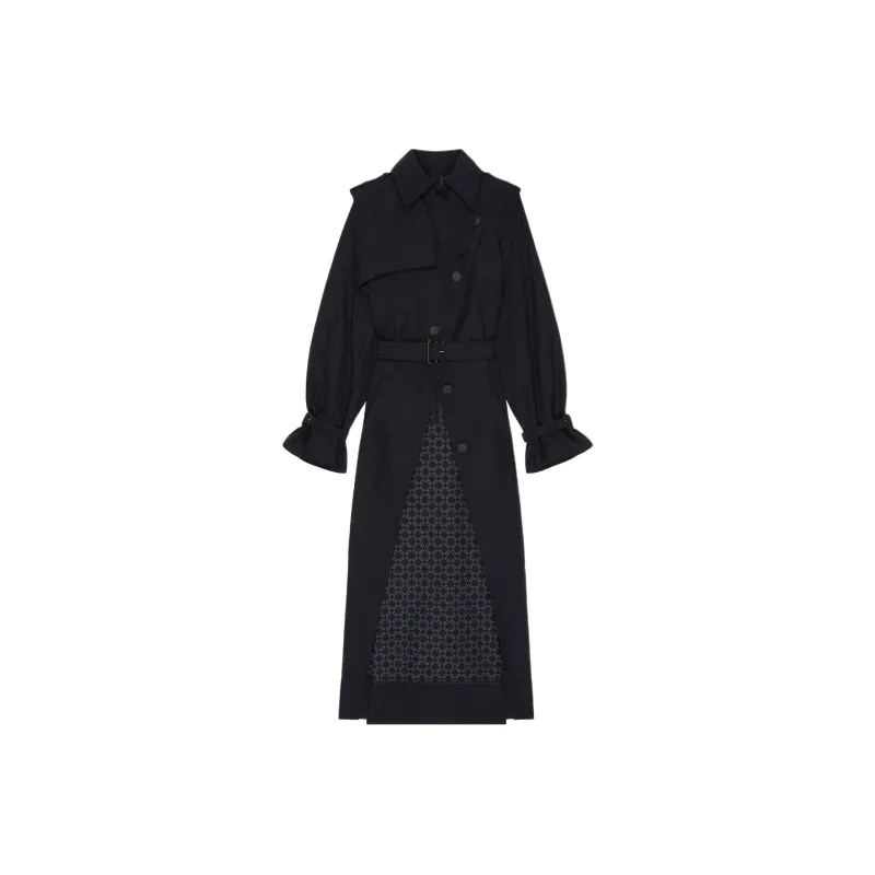 Givenchy SS25 Trench Coat Women's Dark Blue-0