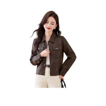 Yi Mengyuan Leather Jacket Women's