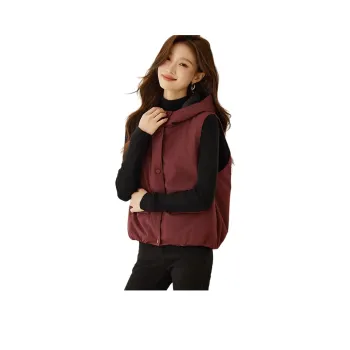 Still Quiet Vest Women's Burgundy