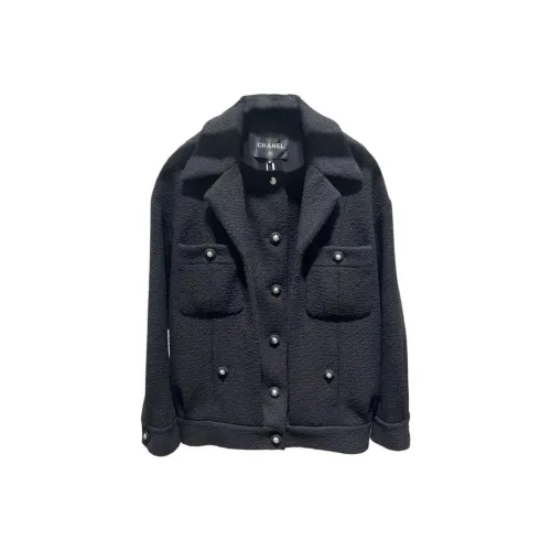 CHANEL 24 Fall And Winter Coats Women's Black