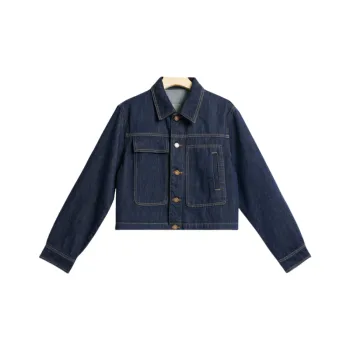 ZXZA Denim Jacket Women's Denim Blue