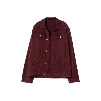 SOON FLOWER Denim Jacket Women's Ancora Red