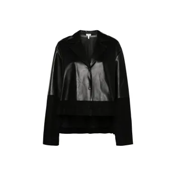 LOEWE Logo Debossed Long-Sleeved Blazer