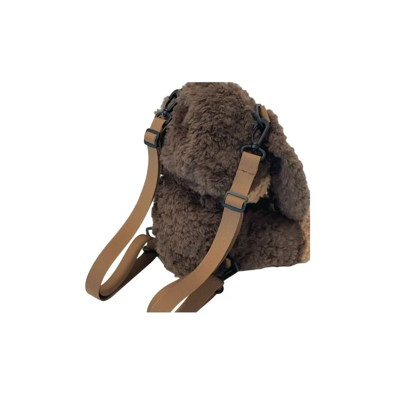 LUNA'S JOURNEY Polyester Backpack Regular Unisex Coffee-2