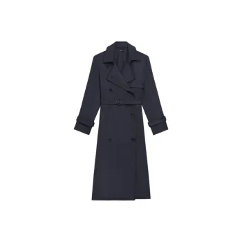 THEORY Trench Coat Women's Dark Gray