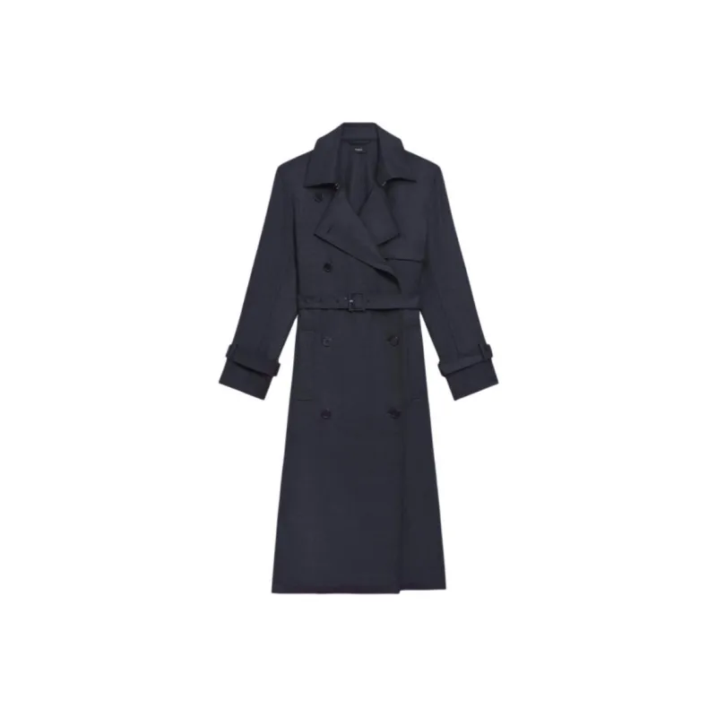 THEORY Trench Coat Women's Dark Gray-0