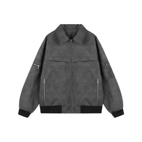 OWOX Leather Black jackets Black jackets & Coats Unisex