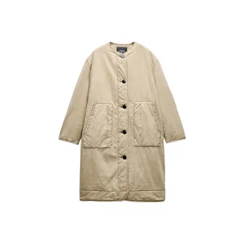 ZARA ZW Series Trench Coat Women's White