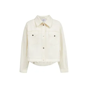 ONLY Trench Coat Women's Antique White Color