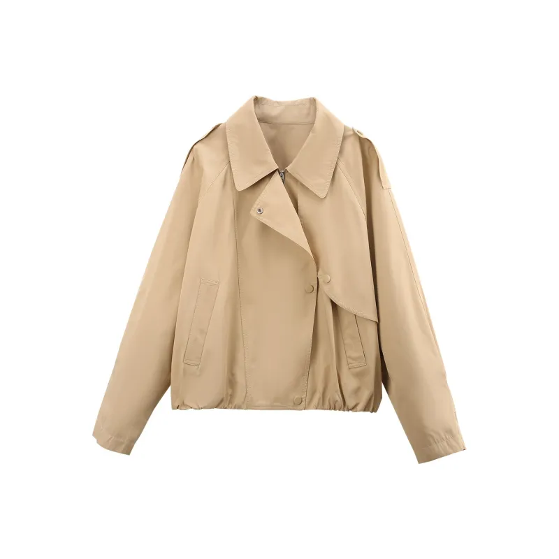 A Paradise For Awakening Trench Coat Women's Khaki-0