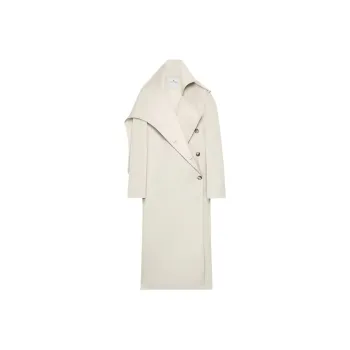 Courrèges Oblique Trench Coat 'Off White'