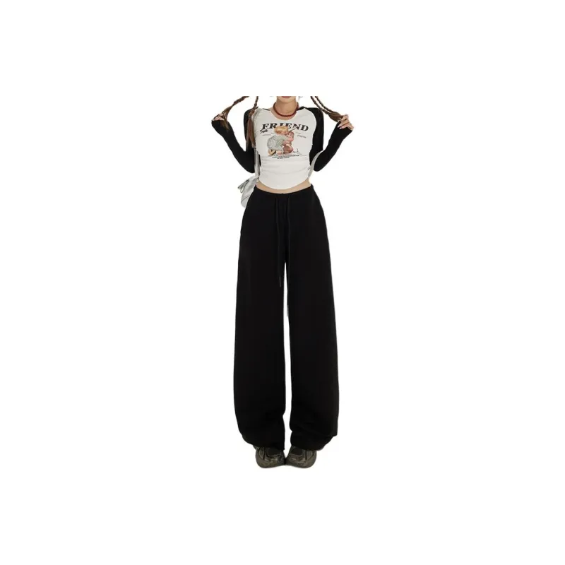 Rose Casual Pants Women's Black-7