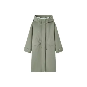 EICHITOO Trench Coat Women's Army Green