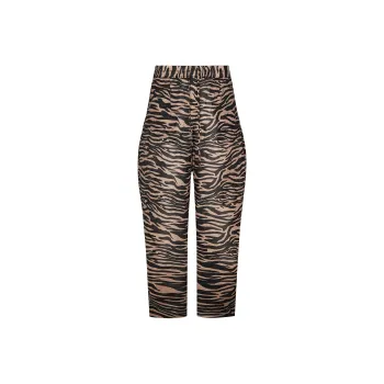 The Attico Zebra Printed Drawstring Long Pants