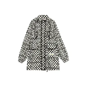 MUGUOGUOMU Trench Coat Women's Multicolor