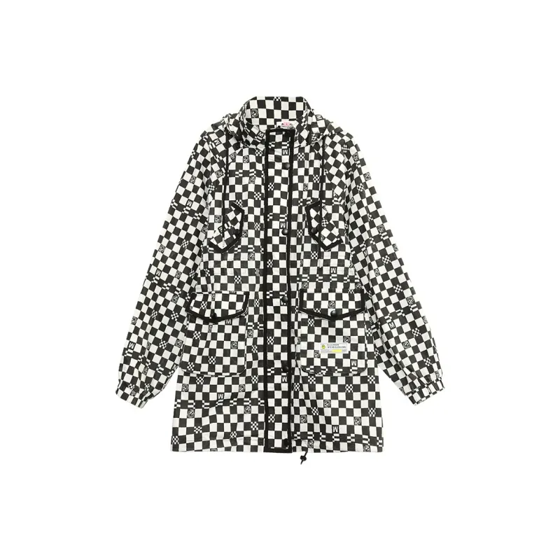MUGUOGUOMU Trench Coat Women's Multicolor-0