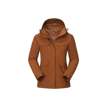 Tectop Water Resistant Windproof Wear Resistant Lightweight Windbreaker Jacket Women's Komorebi Orange