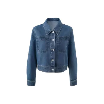 YALIDA Denim Jacket Women's Blue