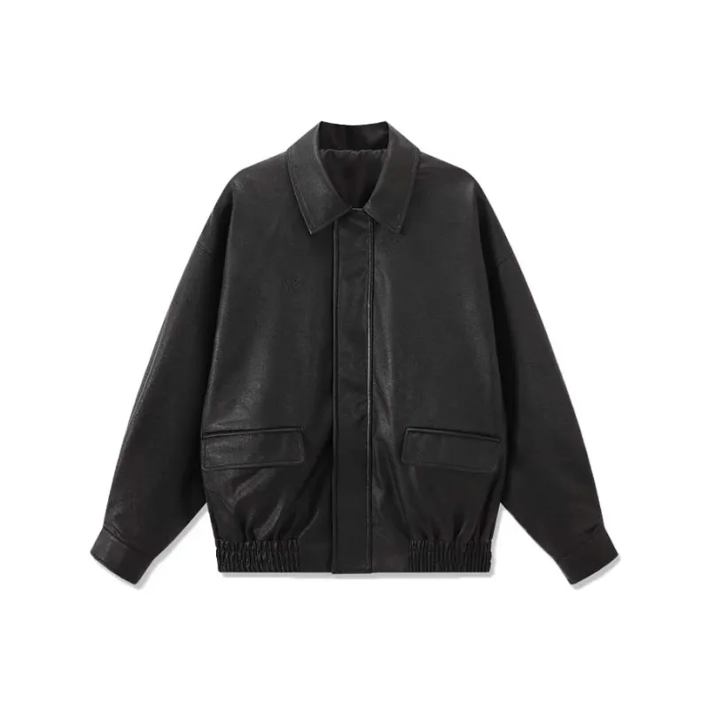 COMBO Leather Jacket Unisex Black-0
