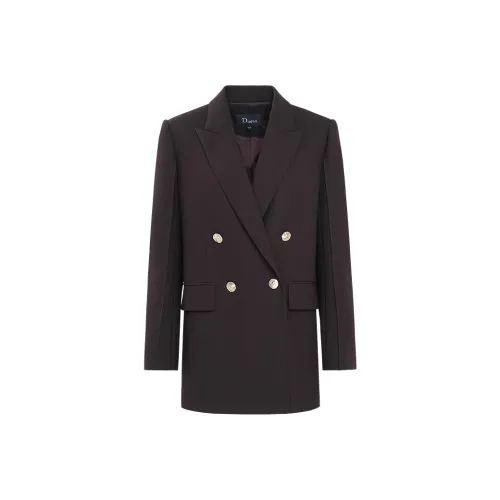 IDPAN Coats Women's Red Coffee