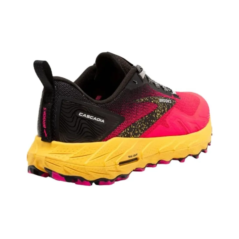 Brooks CASCADIA 17 Anti Slip Wear Resistant Low Top Running Shoes Women's Red-3