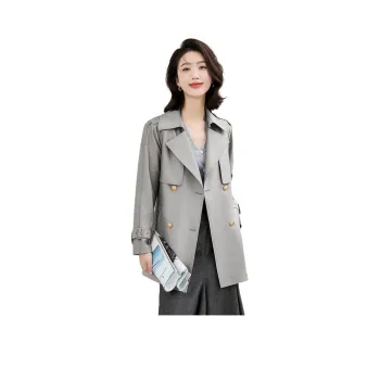 Yi Mengyuan Trench Coat Women's Gray