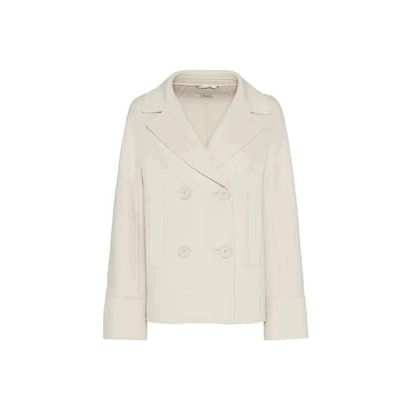 'S MAX MARA Double Breasted Long Sleeved Coat-0