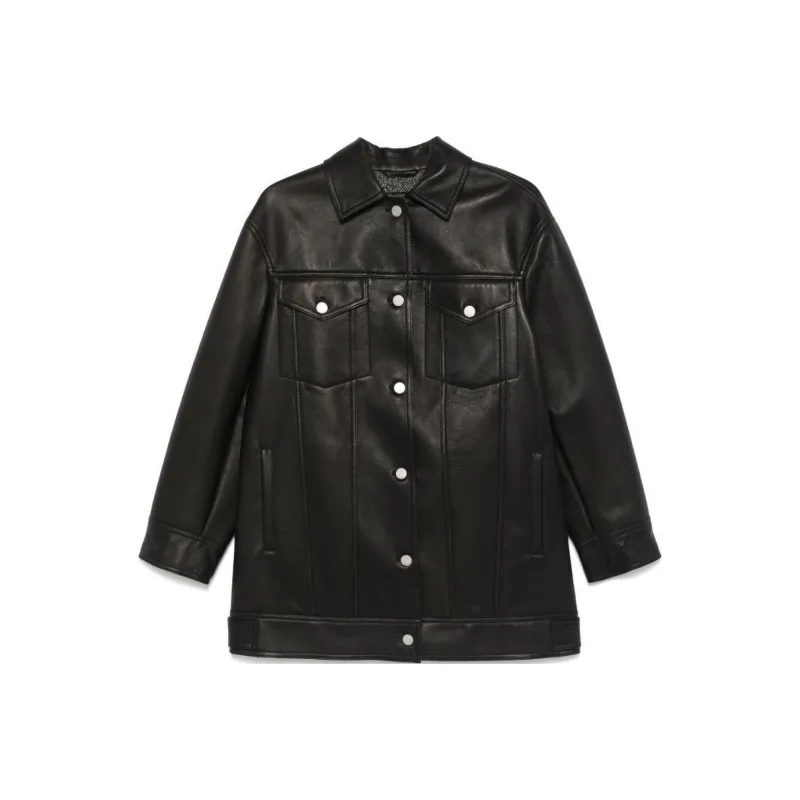 MaxMara Collared Button-Up Jacket-0
