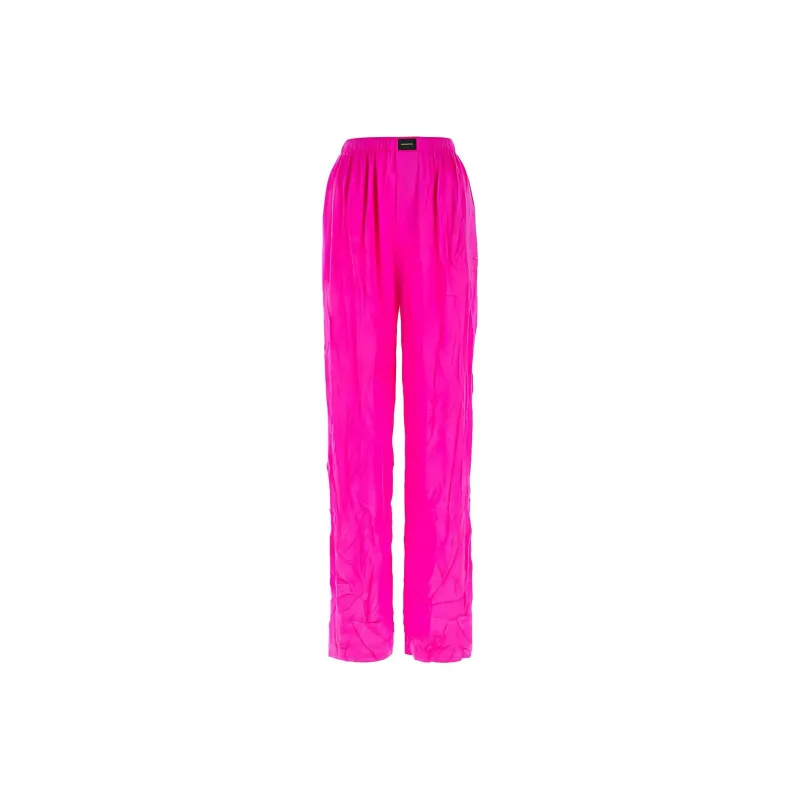 Balenciaga Logo Patch Ruched Trousers-0