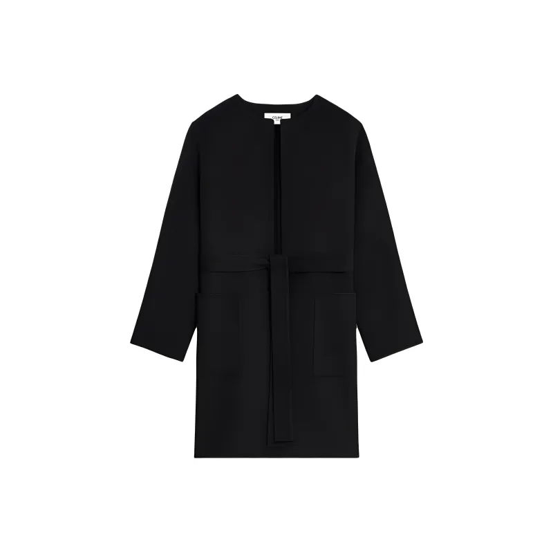 CELINE Bathrobe Coat In Double Face Cashmere-0