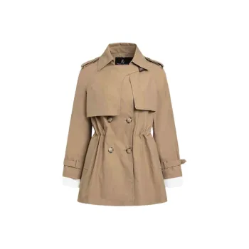 Hush Puppies Trench Coat Women's Cappuccino