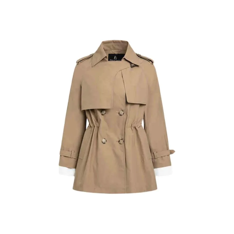 Hush Puppies Trench Coat Women's Cappuccino-0