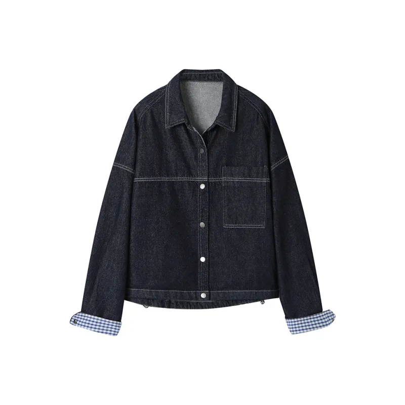 RED DRAGONFLY Denim Jacket Women's Black-0