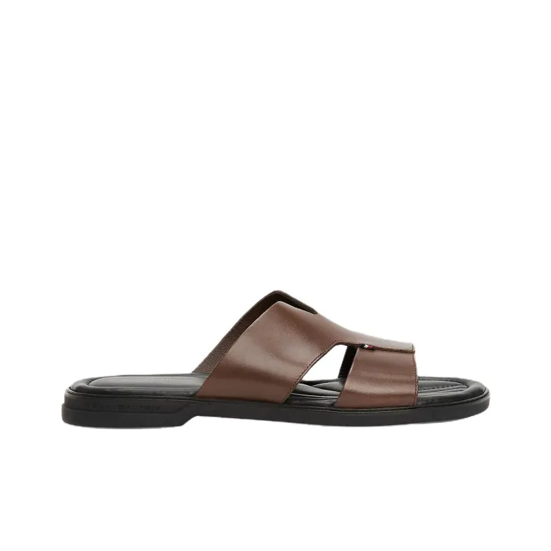 Tommy Hilfiger Slip Resistant Slide Slippers Men's Brown-1