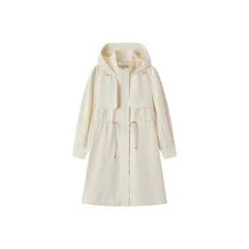EICHITOO Trench Coat Women's Ecru
