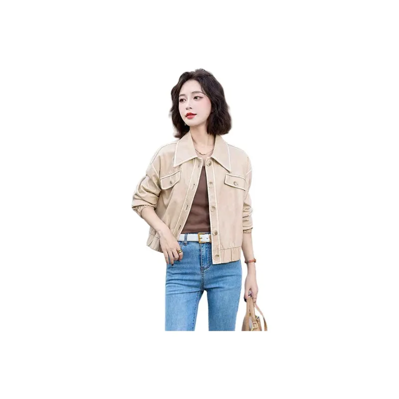 Yi Mengyuan Leather Jacket Women's-3