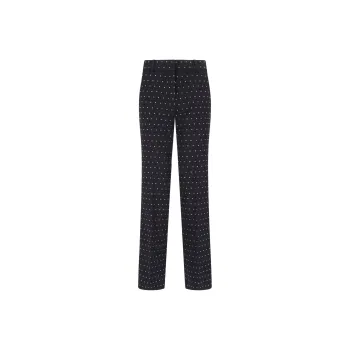 MICHAEL KORS Crystal Embellished Stretch Crepe Bootcut Pants
