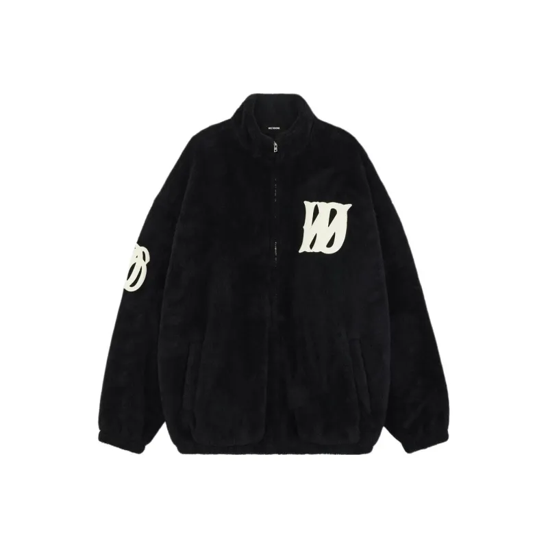 WE11DONE Boucle Logo Fleece Jacket-0