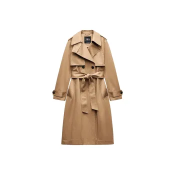 ZARA ZW Series Trench Coat Women's Brown