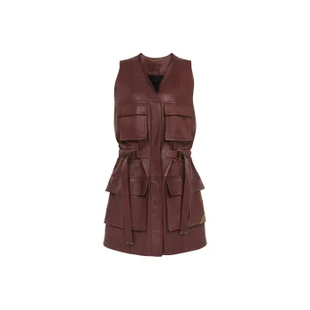 Chloé Leather Utility Gilet