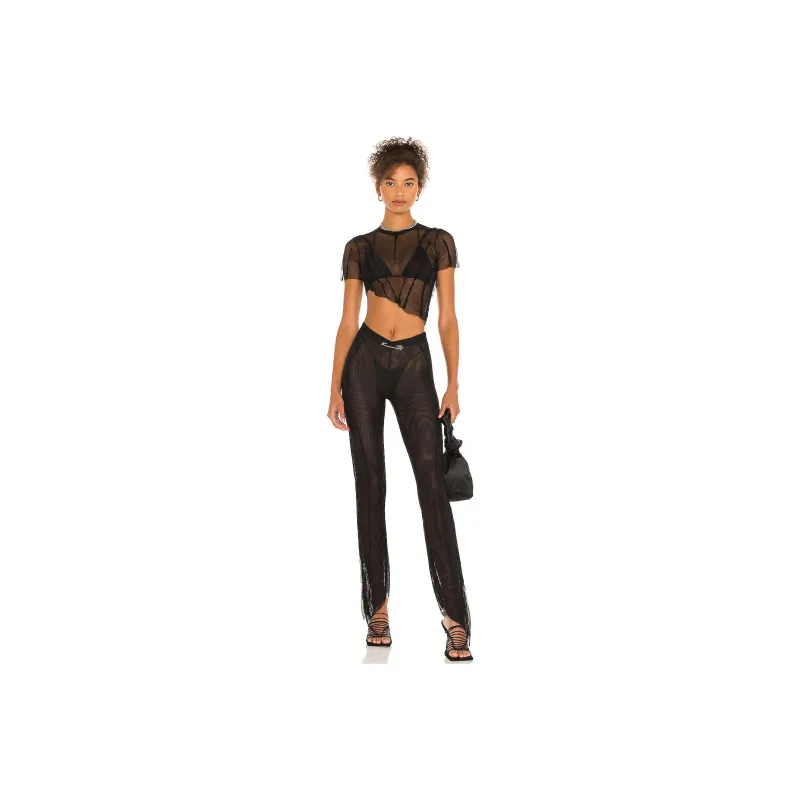 SAMI MIRO VINTAGE Casual Pants Women's Black-0