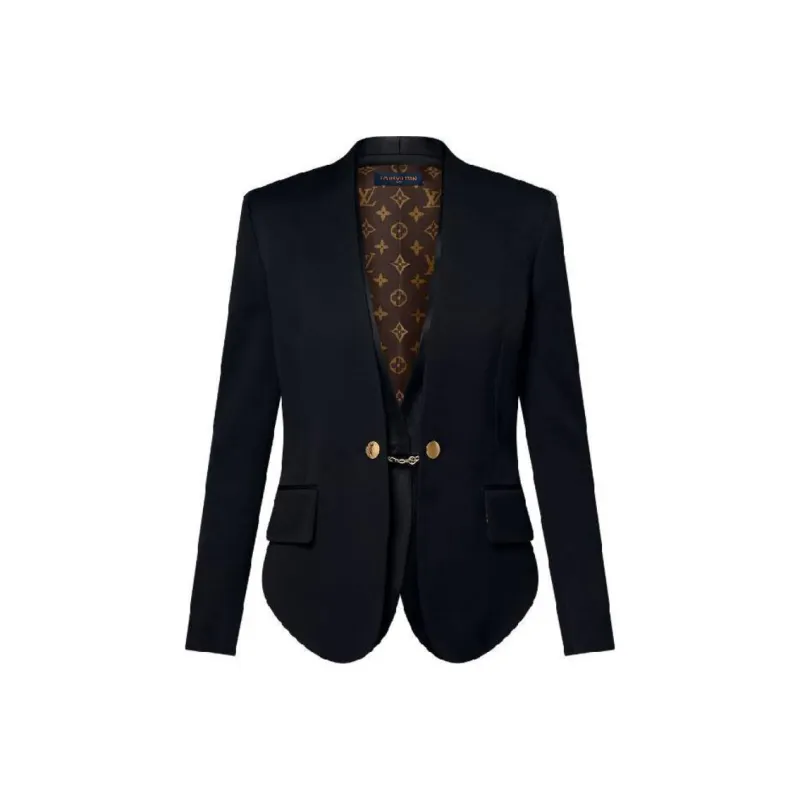 LOUIS VUITTON Collarless Chain Detail Blazer-0