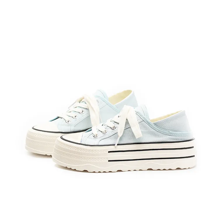 Zun'er Height Increasing Quick Dry Low Top Canvas Shoes Women's-17
