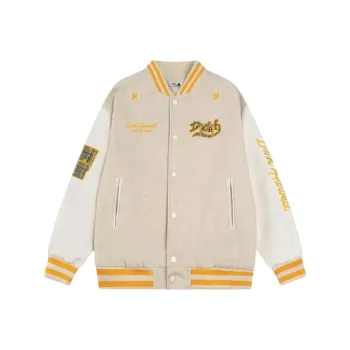 SECFLY OFFICIAL Baseball Jacket Women's Apricot