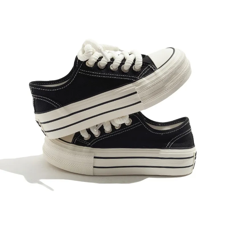 MEAKKEA Abrasion Resistant Coverage Lightweight Low Top Canvas Shoes Women's-7