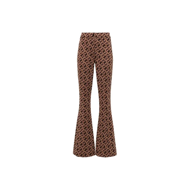 DVF Diane Von Furstenberg Greg High-waist Flared Trousers-0