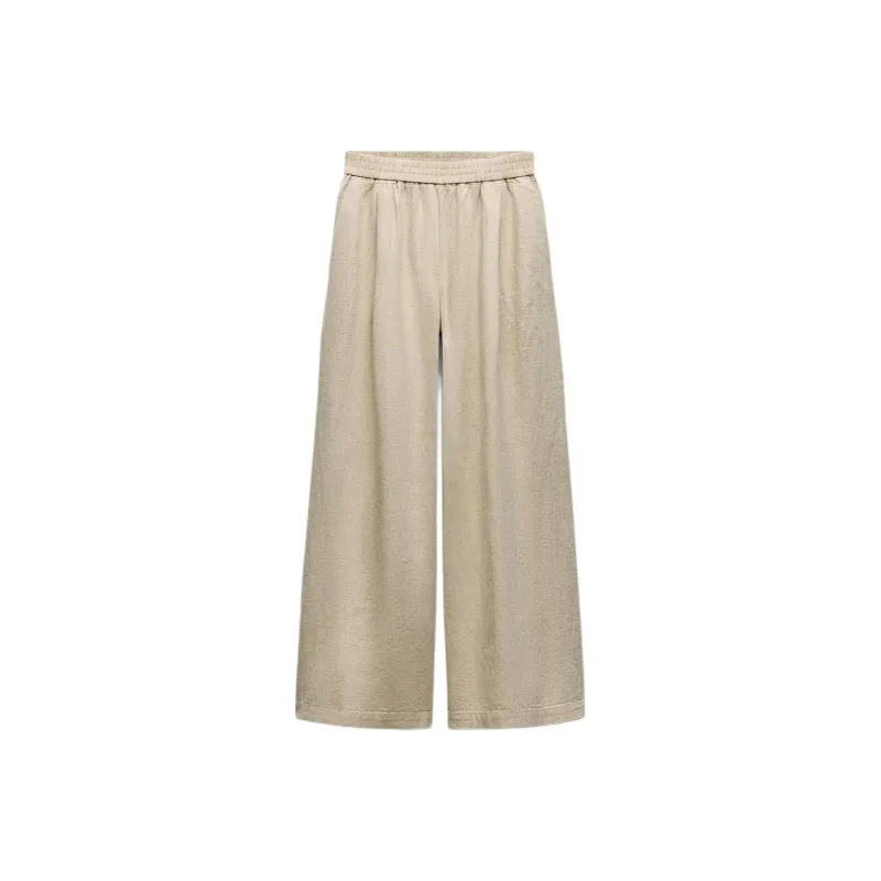 ZARA Casual Pants Women's Light Beige-0