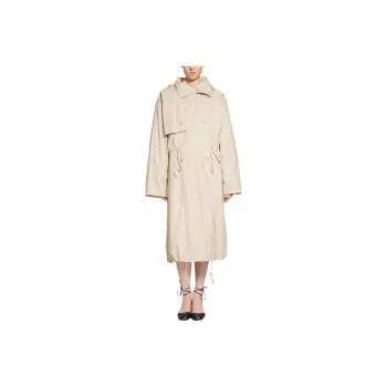 Lemaire Light Hooded Trench Coat 'Stone Beige'